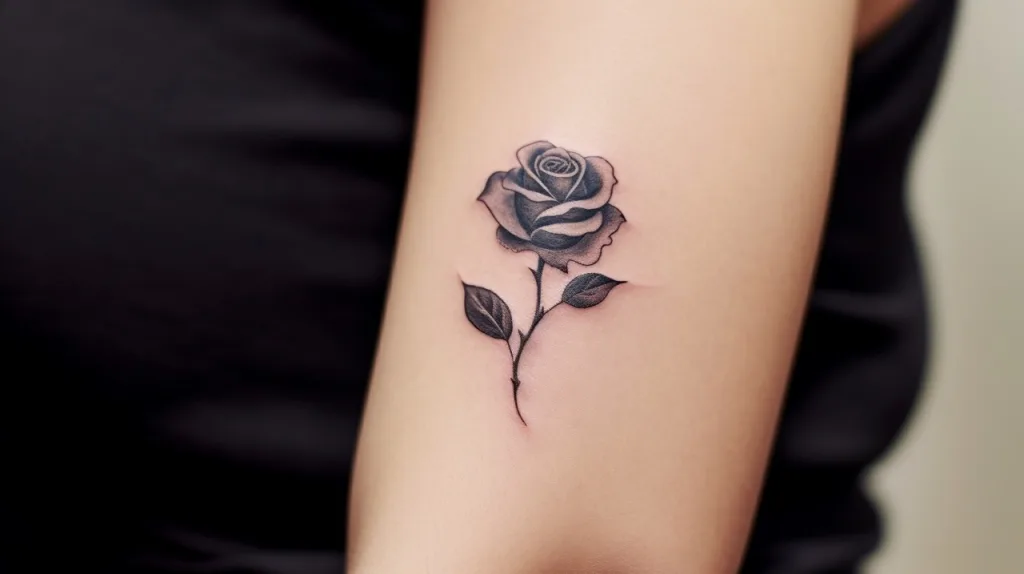 black rose tattoo